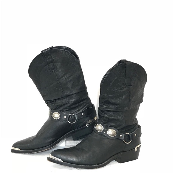 black slouch cowboy boots